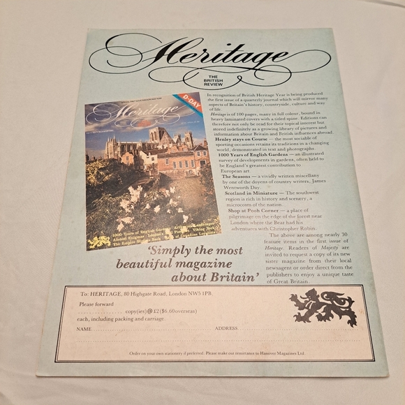 Majesty Magazine Volume 5 No 3 July 1984 Printed In England Royal Family - Picture 6 of 9